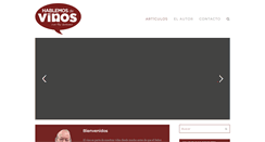 Desktop Screenshot of hablemosdevinos.com